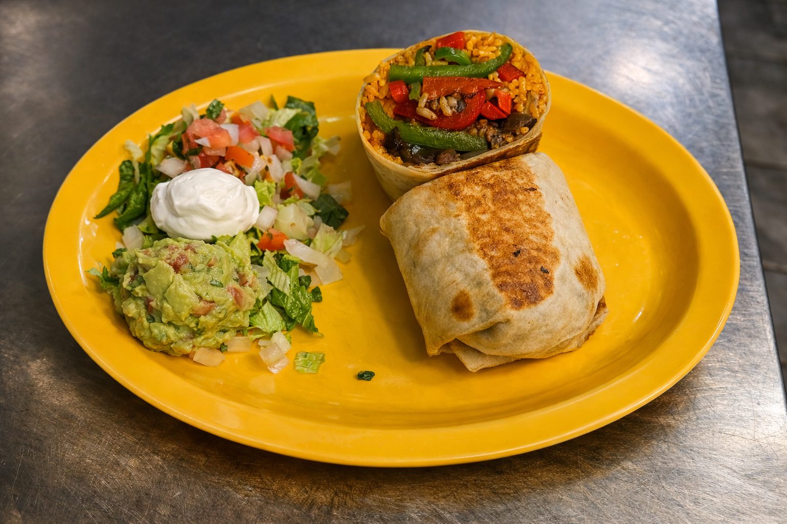 Grilled Veggies Burrito.