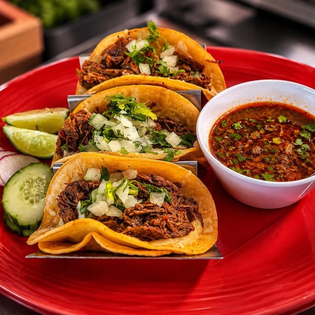 Birria Tacos Combo.