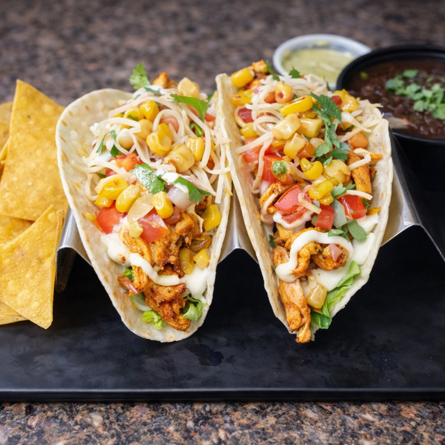 Chicken Tacos Meal Special.