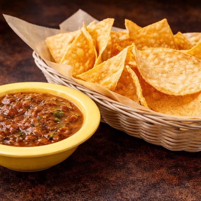 Fired Roasted Salsa and Chips.
