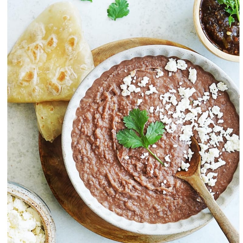 Refried Black Beans.