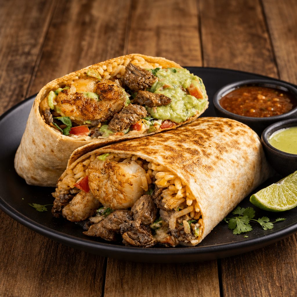 Mar y Tierra Burrito.