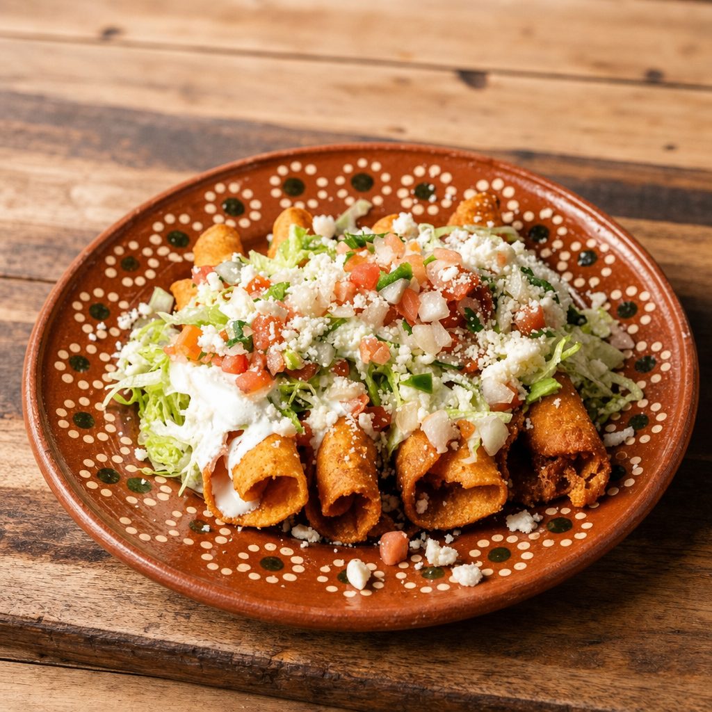Taquitos Chicken Tinga.