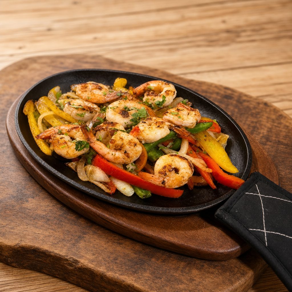 Classic Shrimp Fajitas.