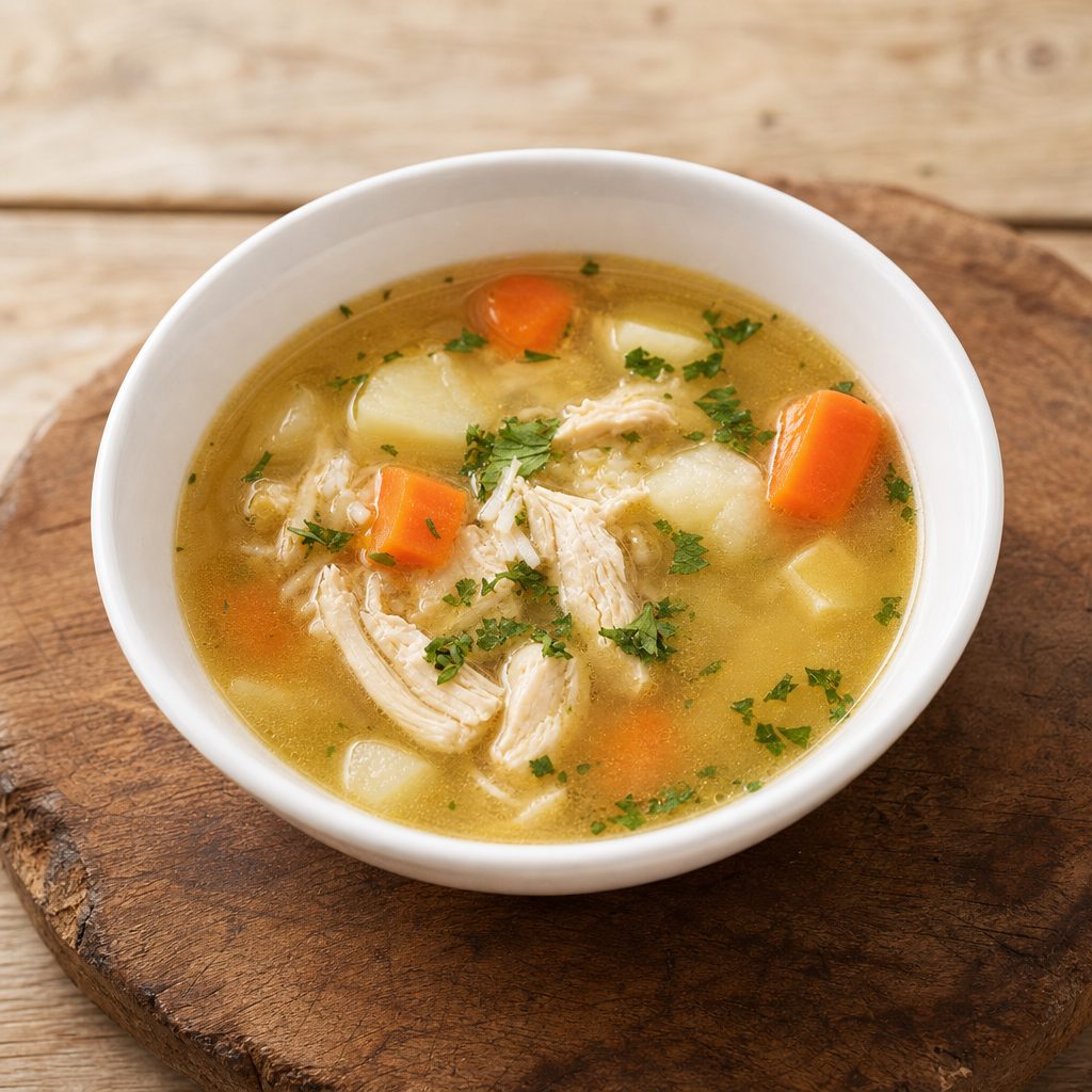 Chicken and Rice Soup.