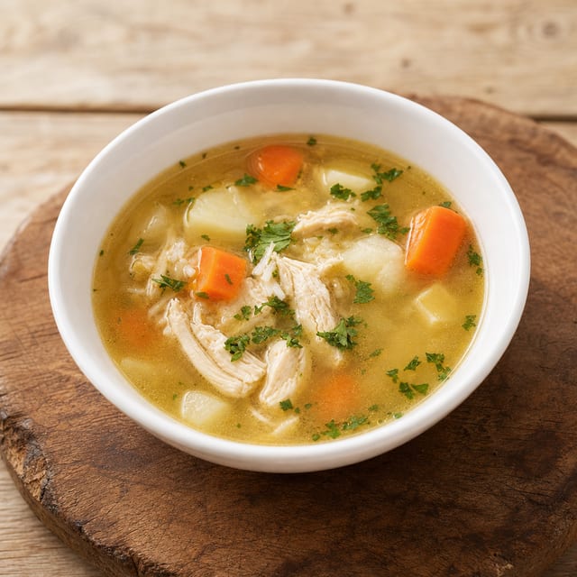 Chicken and Rice Soup.