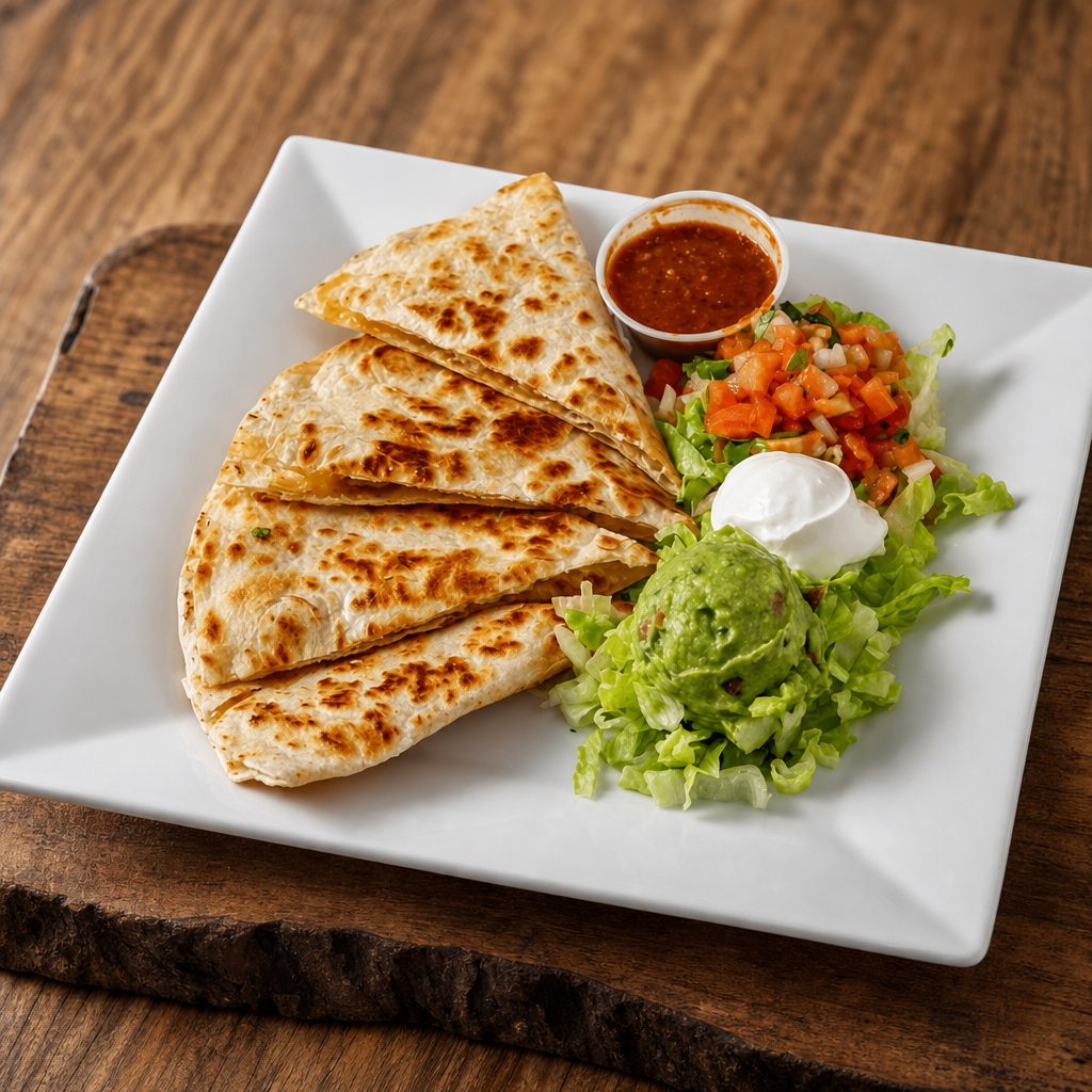 Veggie Quesadilla.