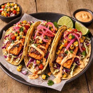 Salmon Tacos