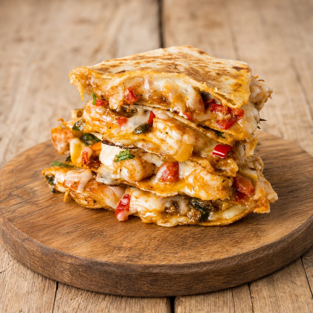 Chicken & Shrimp Quesadilla.