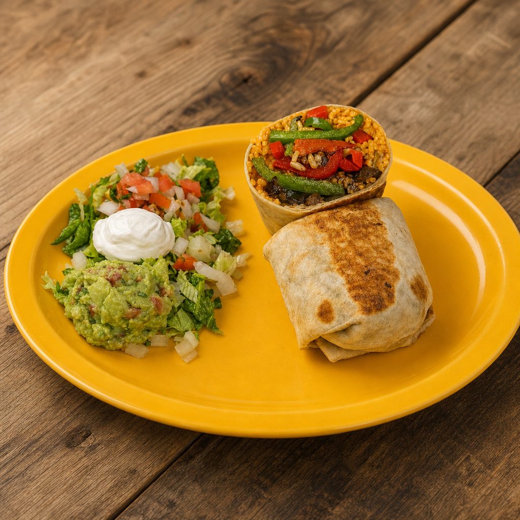 Grilled Veggies Burrito.