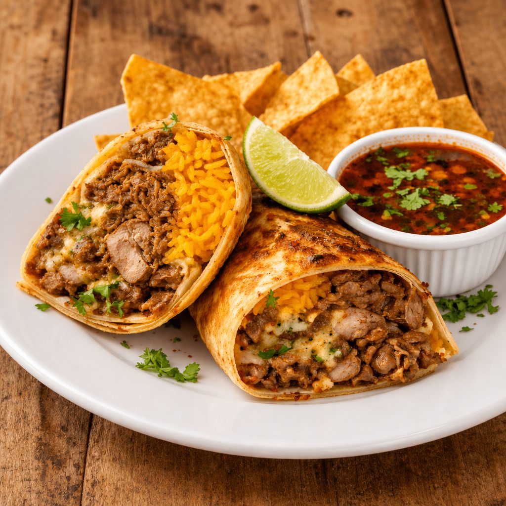 Crunchy Birria Burrito.