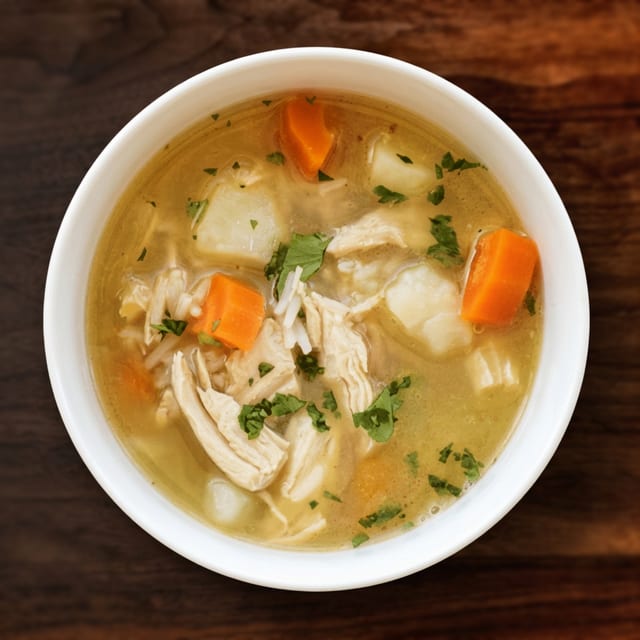 Chicken And Rice Soup.