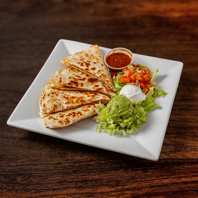 Veggie Quesadilla.