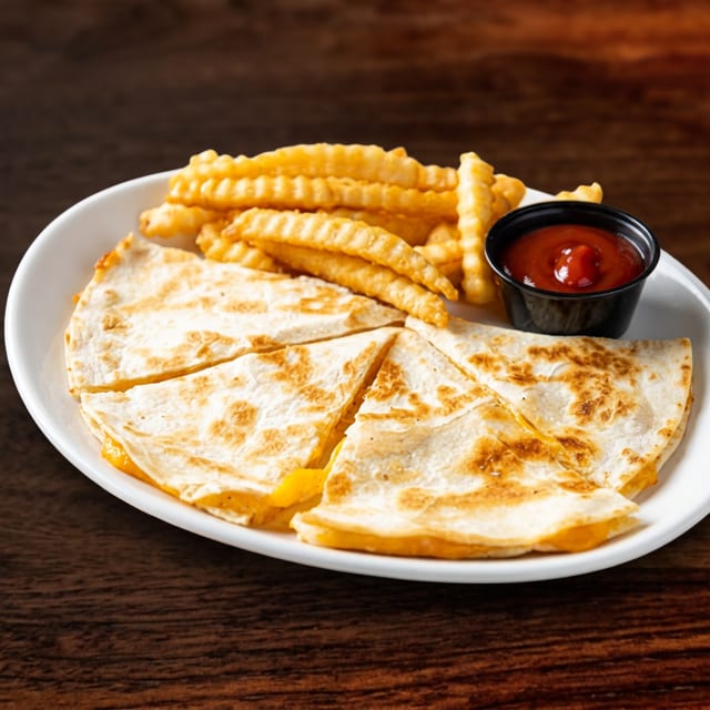 Kids Chicken Quesadilla.