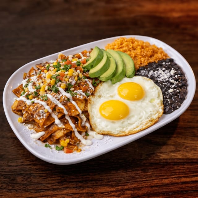 Chilaquiles Rojos.