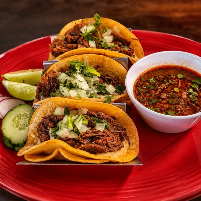 Birria Tacos Combo.