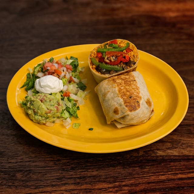 Grilled Veggies Burrito.